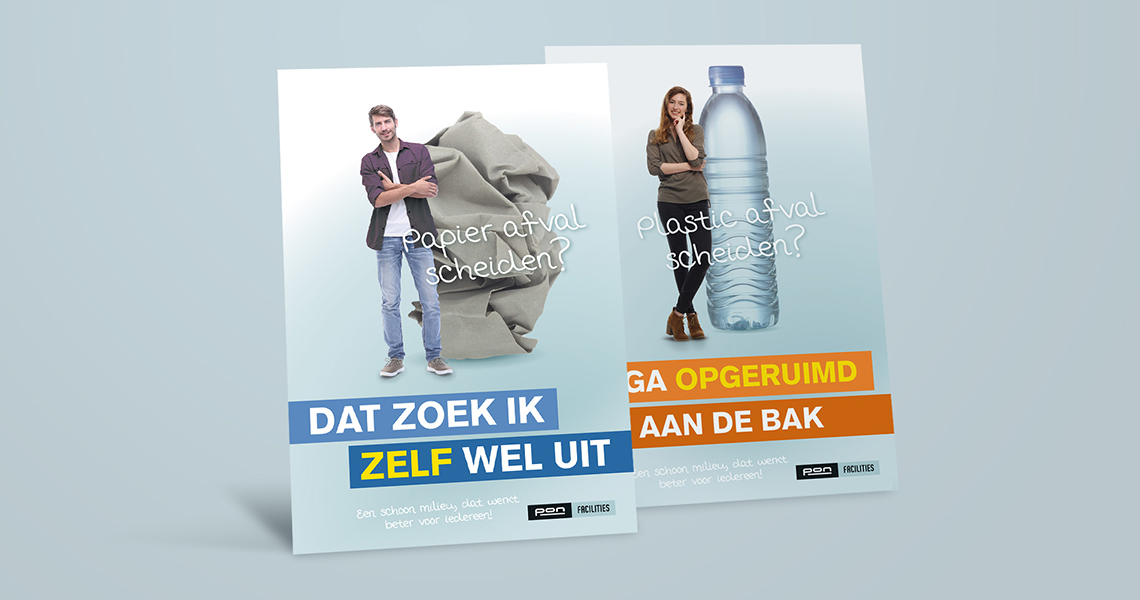 Bewustwordingscampagne afvalscheiden voor Pon Facilities